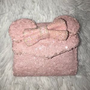 Disney Parks Loungefly Pink Sequined Wallet